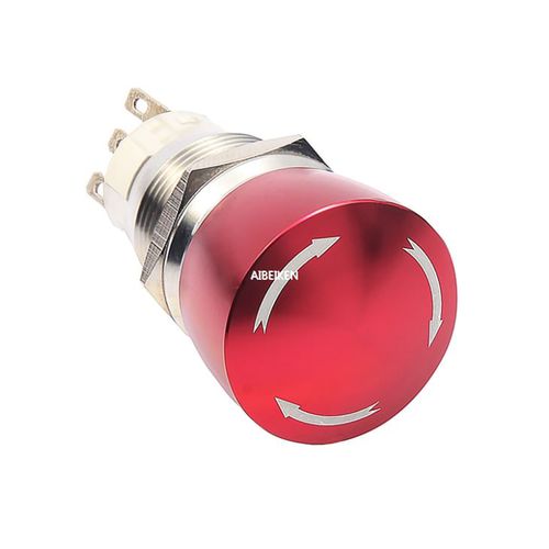 Ударная пусковая кнопка - IB19C-ES - YUEQING AIBEIKEN ELECTRIC CO., LTD. - с аварийной остановкой / IP67 / несветящаяся