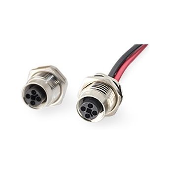 Соединитель M12 - CHA10246S00 series - Amissiontech Co., Ltd. - для источника электропитания / DIN / внутренняя резьба