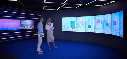 Монитор LCD - TILE - Displax SA - сенсорный / 55" / встраиваемый