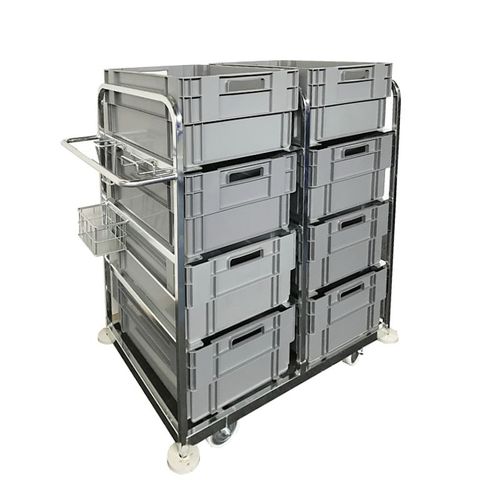 Тележка для подготовки заказа - 46390SN - Rotom Nederland BV - из металла / штабелируемая