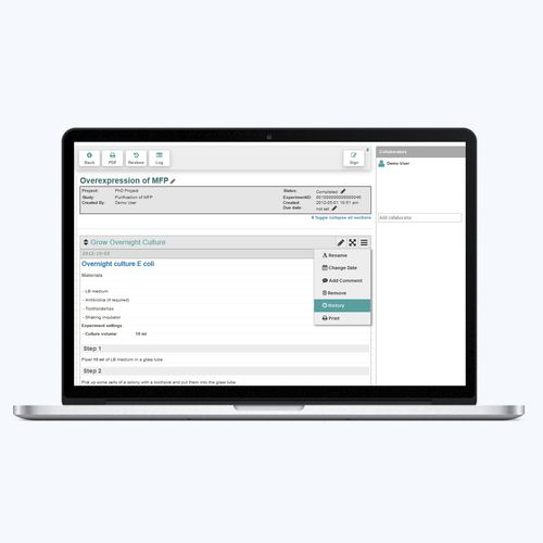 Программное обеспечение отслеживания - eLABJournal - Eppendorf SE - для лаборатории / iOS / Android