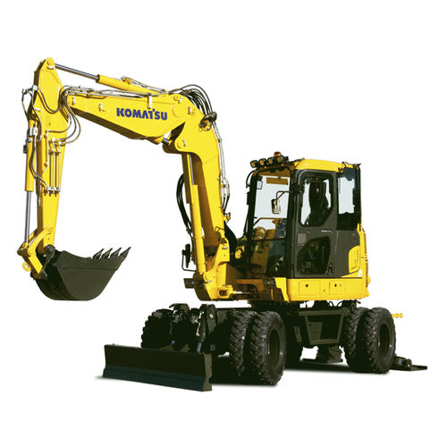 Малогабаритный экскаватор - PW98MR-10 - Komatsu Europe - колесный / Tier 4 Interim / для строительной площадки