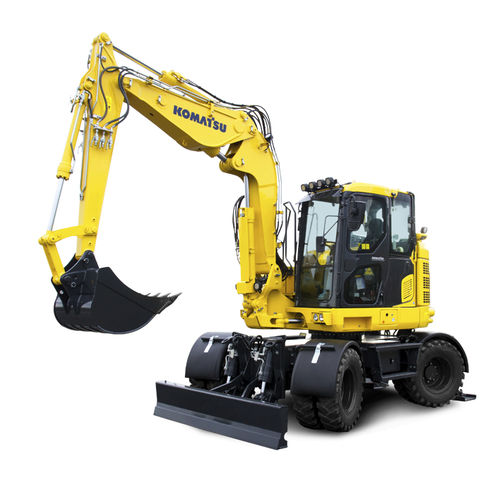 Малогабаритный экскаватор - PW118MR-11 - Komatsu Europe - колесный / дизельный / для строительной площадки