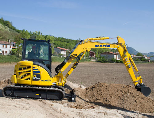 Экскаватор мини - PC55MR-5  - Komatsu Europe - гусеничный / дизельный / для строительной площадки
