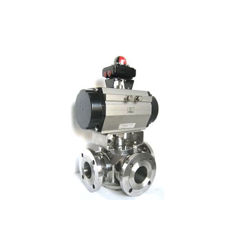 Клапан со сферическим золотником - Trunnion Mounted 3 - Zhejiang Jieyu Valve Company - с ручным управлением / для масла / Т-образный