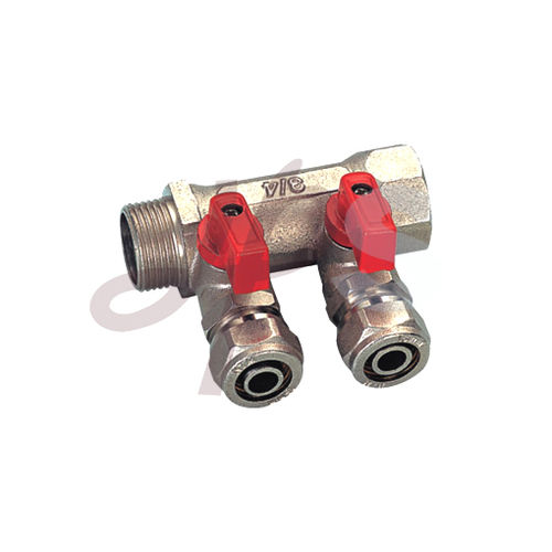 Коллектор 2 канала - HM01 - Ningbo Yinzhou Plumbing Hardware Co., Ltd. - из латуни / для обогрева