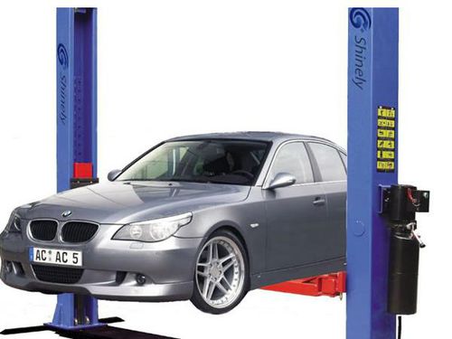 Двухстоечный автомобильный подъемник - G2 series - Guangdong Jingzhongjing Industrial Painting Equipments Co., Ltd. - гидравлический / для легковых автомобилей / 220 В