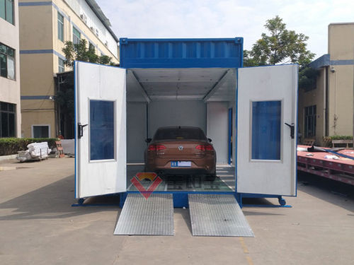 Закрытая окрасочная кабина - BZB-BF - Guangdong Jingzhongjing Industrial Painting Equipments Co., Ltd. - для транспортных средств / мобильная