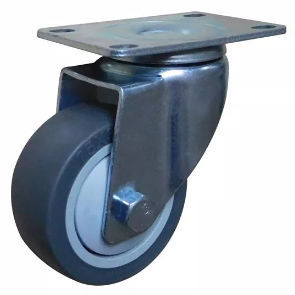 Неподвижный ролик - 310PS-075032P-52P - Taizhou Wanda Casters & Hardware Mfg. Co., Ltd. - с пластиной / из каучука