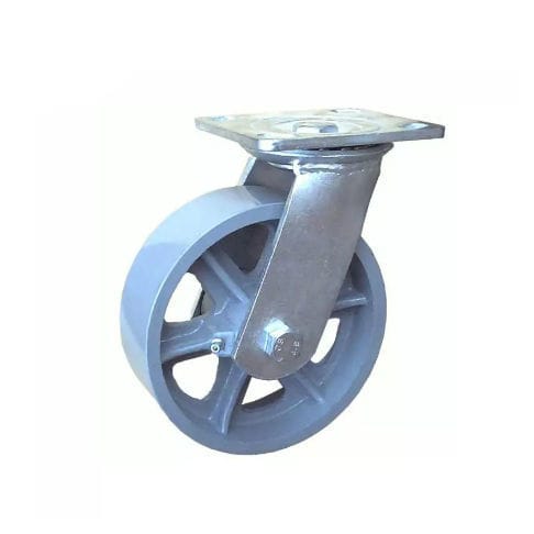 Поворотный ролик - 600PS-150050R-01 - Taizhou Wanda Casters & Hardware Mfg. Co., Ltd. - с пластиной / из стали / из чугуна