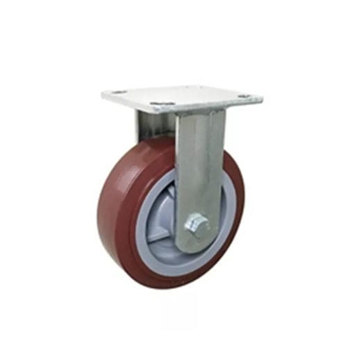 Неподвижный ролик -  600PF-100050R-53 - Taizhou Wanda Casters & Hardware Mfg. Co., Ltd. - с пластиной / двойной / из PP