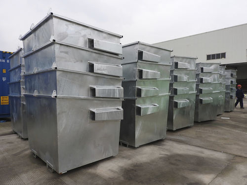 Контейнер для отходов из стали - Hero Equipment (Yangzhou) Co., Ltd. - для промышленных отходов / открытый / с задней разгрузкой