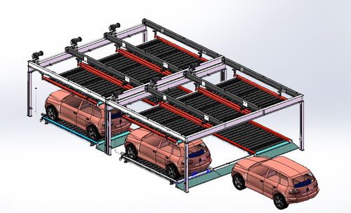 Раздвижная платформа для парковки - Qingdao Cherish Intelligent Equipment Co., Ltd. - с 2 уровнями
