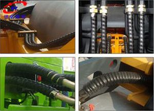 Оболочка для защиты - Hebei Deyi Plastic Product Co., Ltd. - спиральная / для гидравлического шланга / из пластика