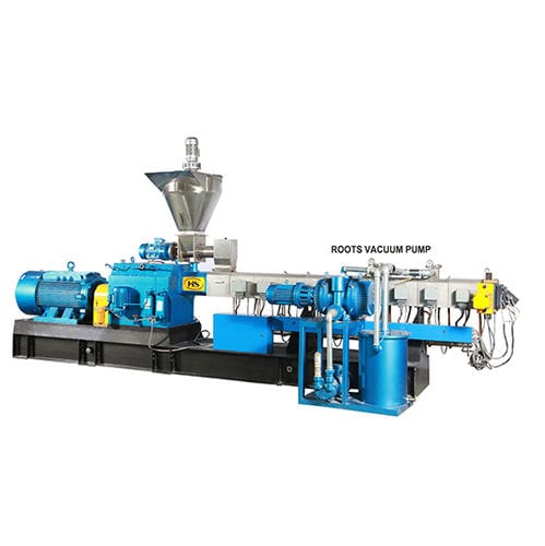 Экструдер для утилизации - TSE - Nanjing Haisi Extrusion Equipment Co., Ltd. - для PP / для ПЭТФ / двухвинтовой