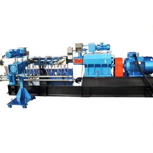 Экструзионная линия для компаундирования - TSE-65  - Nanjing Haisi Extrusion Equipment Co., Ltd. - для термопластмассы / двойной шнек / для производства мастербатч