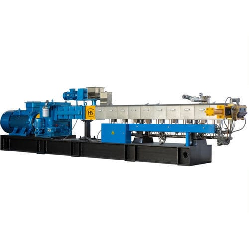 Экструдер для компаундирования - TSE - Nanjing Haisi Extrusion Equipment Co., Ltd. - для WPC / двухвинтовой