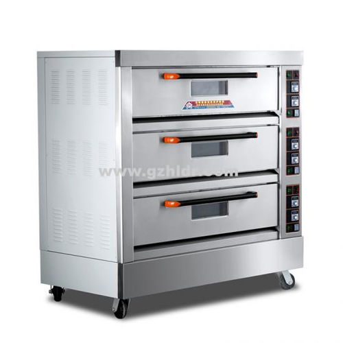 Печь для пищевой промышленности с подом - XYF-3KAL-T - Guangzhou Hongling Electric Heating Equipment - с несколькими уровнями / для хлеба / для обогрева