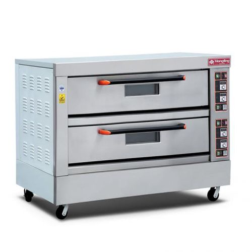 Печь для пищевой промышленности с подом - XYF-2KAL-T - Guangzhou Hongling Electric Heating Equipment - с несколькими уровнями / для хлеба / для обогрева