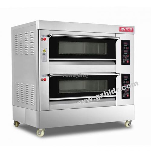 Печь для пищевой промышленности с подом - XYF-2KA-NM - Guangzhou Hongling Electric Heating Equipment - с несколькими уровнями / для хлеба / для обогрева