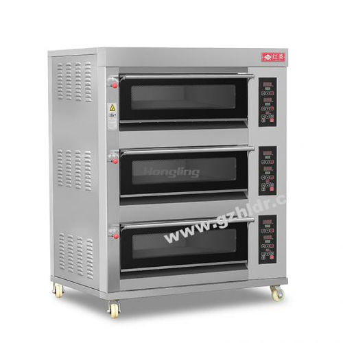 Печь для пищевой промышленности с подом - XYF-3KA-NM - Guangzhou Hongling Electric Heating Equipment - с несколькими уровнями / для хлеба / для пиццы