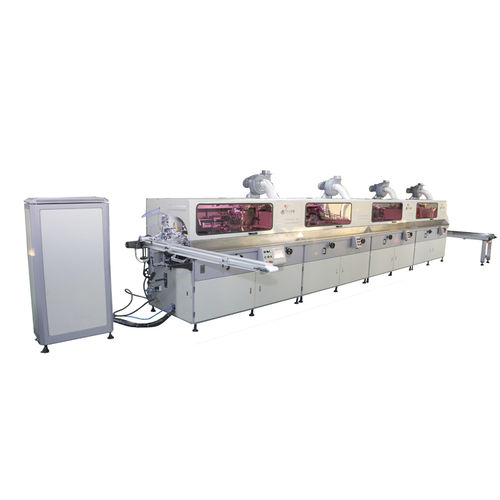 Автоматическая машина для трафаретной печати - YD-SPA102/4C - Dongguan Yaodong Machinery Manufacturing Co., Ltd. - цветная / для пластиковых бутылок / с системой УФ-полимеризации