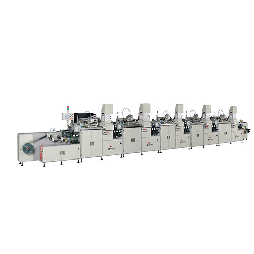 Автоматическая машина для трафаретной печати - YD-SPA/F300R-5C - Dongguan Yaodong Machinery Manufacturing Co., Ltd. - 5-цветная / для этикеток / модульная