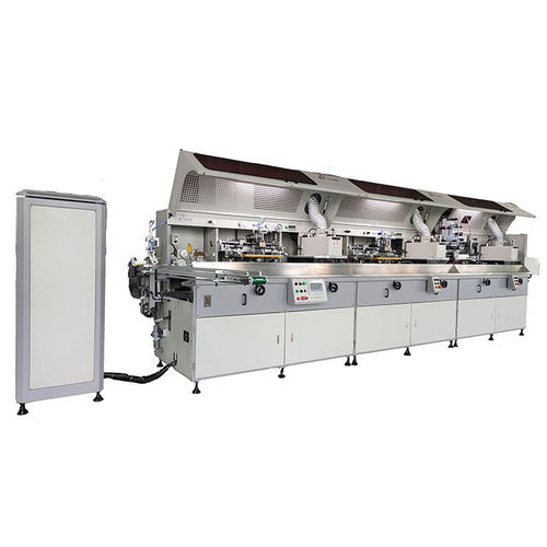 Автоматическая машина для трафаретной печати - Dongguan Yaodong Machinery Manufacturing Co., Ltd. - полностью автоматическая / 3-цветная / для пластиковых бутылок