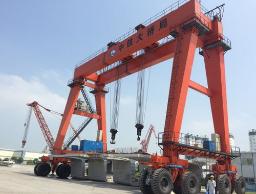 Колесный козловой кран - MTE200t - HL-KATTOR Industry Co., Ltd. - для гражданского строительства