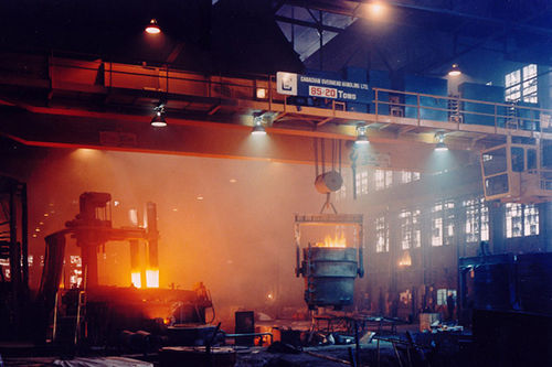 Двухбалочный мостовой кран - QDY - Henan Kuangshan Crane Co., Ltd. - для цеха / для подъема расплавленного металла