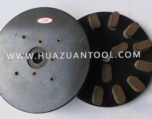 Точильный круг для обработки поверхностей - Fujian Quanzhou Huazuan Diamond Tools Co., Ltd. - цилиндрический / алмазный с пластмассовым связующим / для бетона