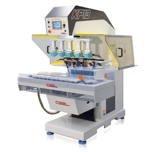 Машина для тампопечати с закрытым красочным аппаратом - INKPRINT KP13 5C T.I. - COMEC ITALIA - автоматическая / 5-цветная / электропневматическая