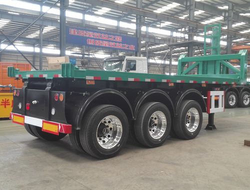 Полуприцеп контейнеровоз - Shandong Liangshan Huayu Group Auto Manufactory Co., Ltd. - ковш / платформа / трехосный