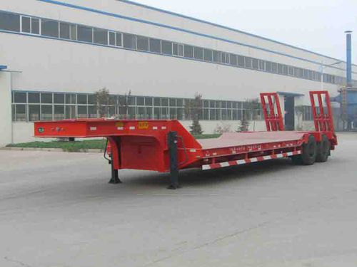 Сверхнизкий полуприцеп - Shandong Liangshan Huayu Group Auto Manufactory Co., Ltd. - для машины / двухосный / буксируемый