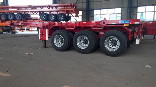 Полуприцеп контейнеровоз - Shandong Liangshan Huayu Group Auto Manufactory Co., Ltd. - скелетный / трехосный / буксируемый