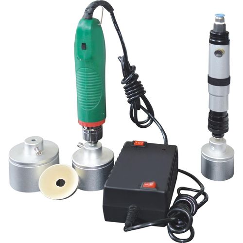 Пневматическая укупорочная завинчивающая машина - Zhejiang Haizhou Packing Machine Co., Ltd. - с ручным управлением / для стеклянных бутылок / для пластиковой закручивающейся пробки