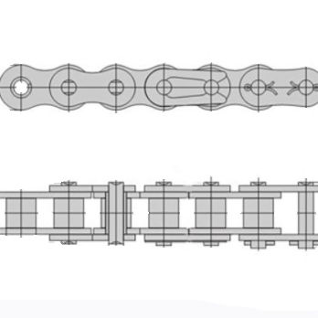 Трансмиссионная цепь - 35H-1 - Hangzhou Qianjiang Chain Industries Company - с роликами / для тяжелых условий применения