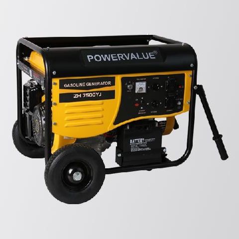 Генераторная установка с бензиновым двигателем - ZH7500YJ - Taizhou Genour Power Machinery Co., Ltd. - монофазовая / 50 Гц / охлаждение воздухом
