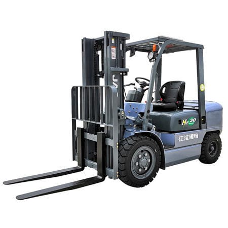 Электрический вилочный погрузчик - HE Series - JAC Heavy-duty Construction Machine - с местом для сидения водителя / для разгрузочно-погрузочных работ / 4-колесный