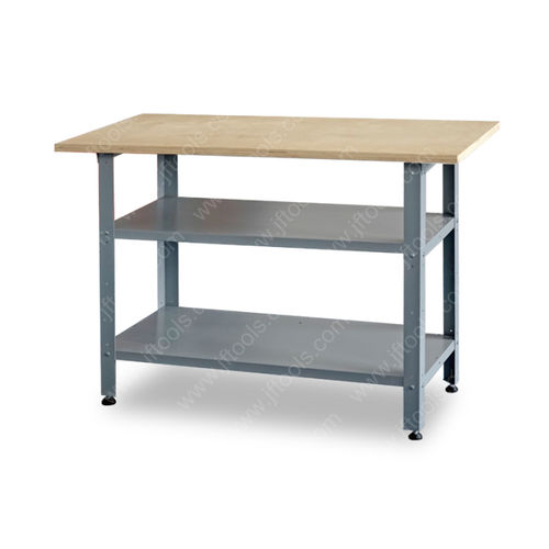 Верстак из дерева - EGS-WB12000 - CHANGZHOU CITY HONGFEI METALWORK CORPORATION - для гаража / складной / с полкой
