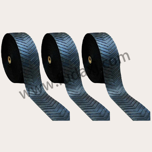 Шевронная конвейерная лента - Zhejiang Fuda Rubber Co., Ltd. - промышленная / для производства упаковки / черная