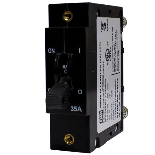 Магнитно-гидравлический выключатель - D2P series - CBI-electric: low voltage - постоянный ток / модульный / с ручной перезарядкой