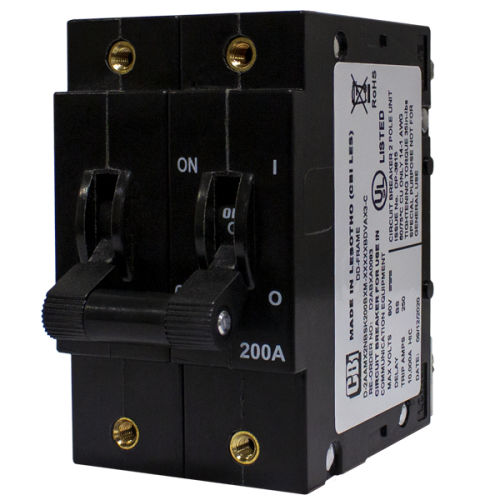 Магнитно-гидравлический выключатель - D2R series - CBI-electric: low voltage - постоянный ток / 2 полюса / модульный