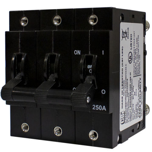 Магнитно-гидравлический выключатель - D2P series - CBI-electric: low voltage - постоянный ток / 3 полюса / сильного тока