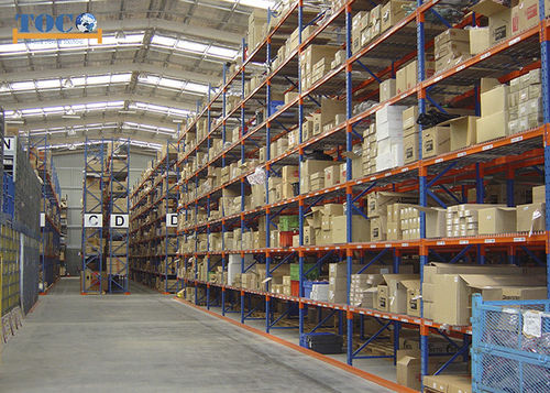Стеллаж для узкого прохода - IPR06 - NANJING TOCO WAREHOUSE EQUIPMENT CO., LTD. - для высоких нагрузок / с поддоном / из стали