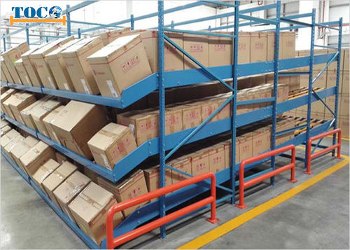 Стеллаж с гравитационным перемещением - NANJING TOCO WAREHOUSE EQUIPMENT CO., LTD. - склад для хранения / для коробок / большепролетный