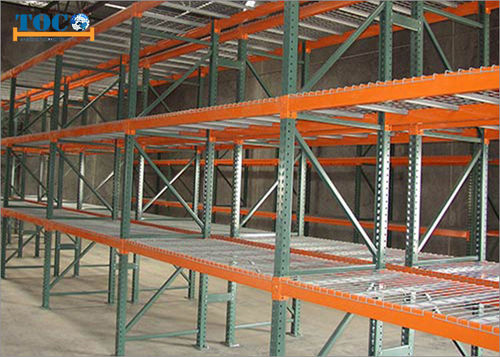 Стеллаж с поддоном - IPR 03 - NANJING TOCO WAREHOUSE EQUIPMENT CO., LTD. - из стали / безвинтовой