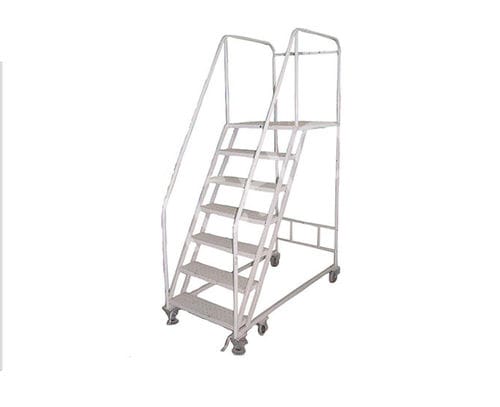 Выдвижная лестница с платформой - NANJING TOCO WAREHOUSE EQUIPMENT CO., LTD. - для складов