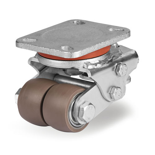 Колесо с бандажом - Compact Castors - Tellure Rôta - из металла / из полиуретана / для разгрузочно-погрузочных работ