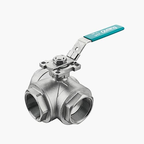 Клапан со сферическим золотником - Zhejiang Ouming Fluid Casting Industry Co., Ltd. - с рычагом / для регулировки / резьбовой